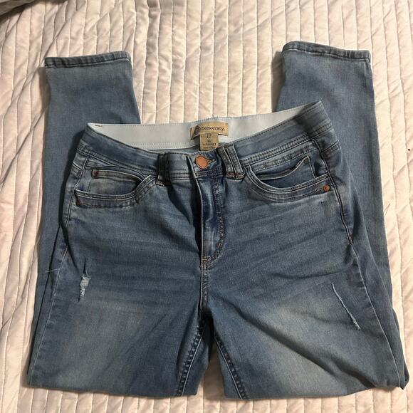 Democracy Denim - Democracy “Ab” Technology Skinny Jeans Women’s 12 Light Wash Stretch